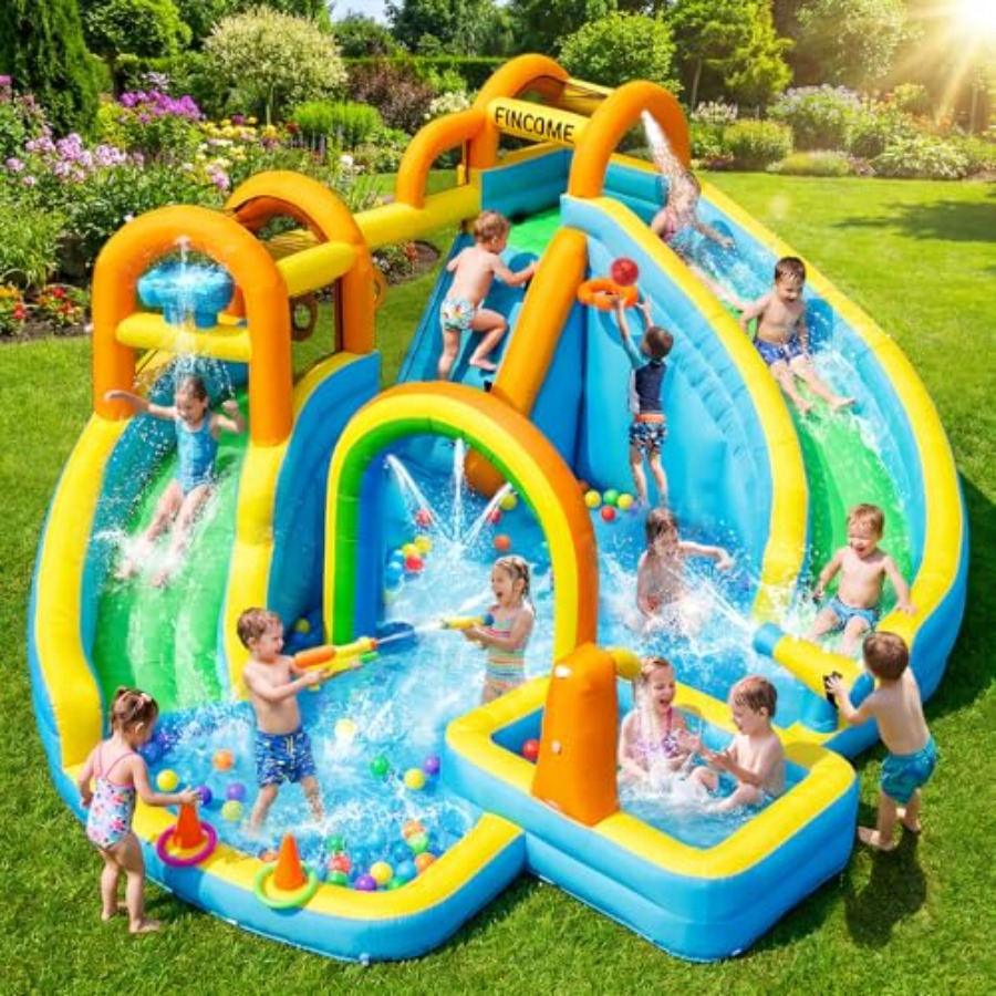 Kids Outdoor Inflatable - Backyard outdoor inflatable water slide park