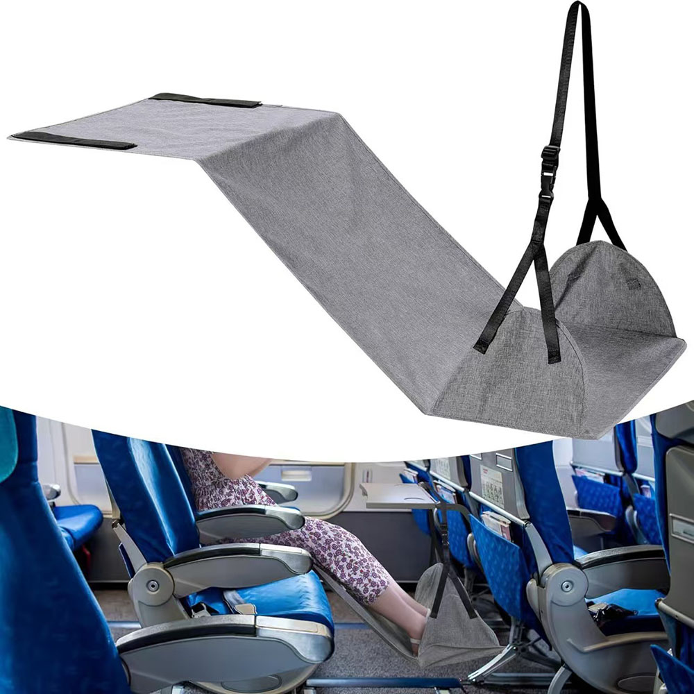 Kids Outdoor Hammock - Portable Travel Airplane Foot Hammock Adjustable