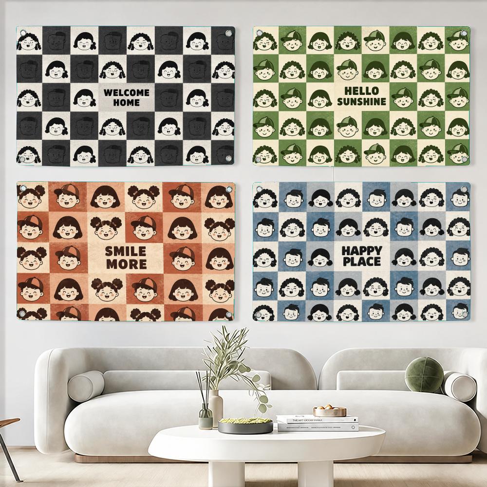 Kids Outdoor Quotes - Cheerful Kids With Warm Quotes Flags