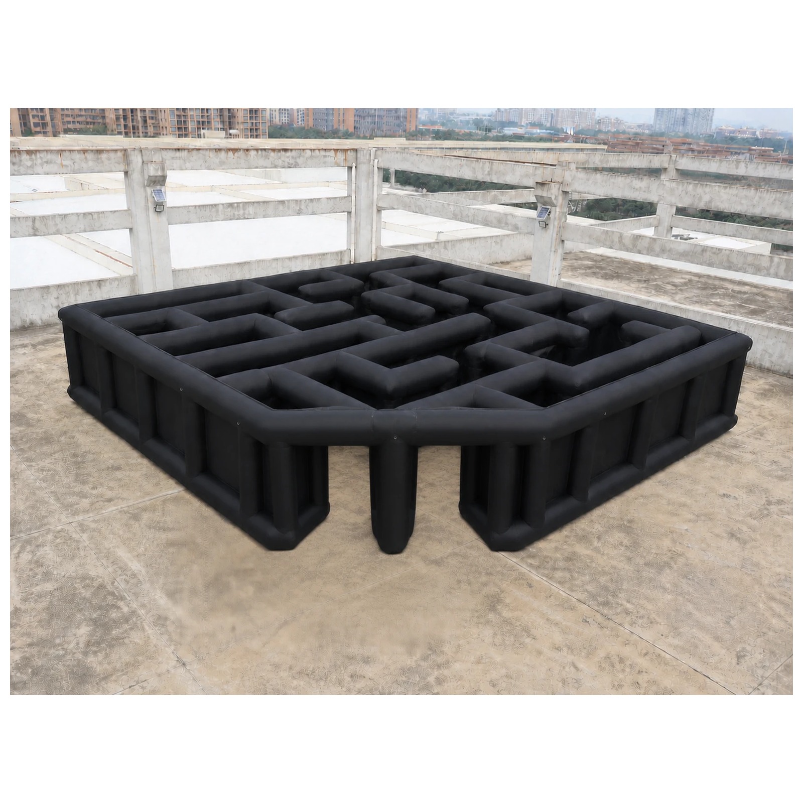 Large Black Open Square Inflat - Kids Outdoor Venues ulasan dan harga