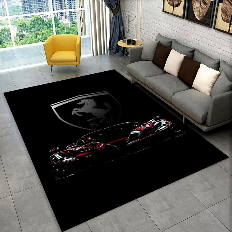 Retro F-Ferrarii Racing Car Mo - Kids Outdoor Mat ulasan dan harga