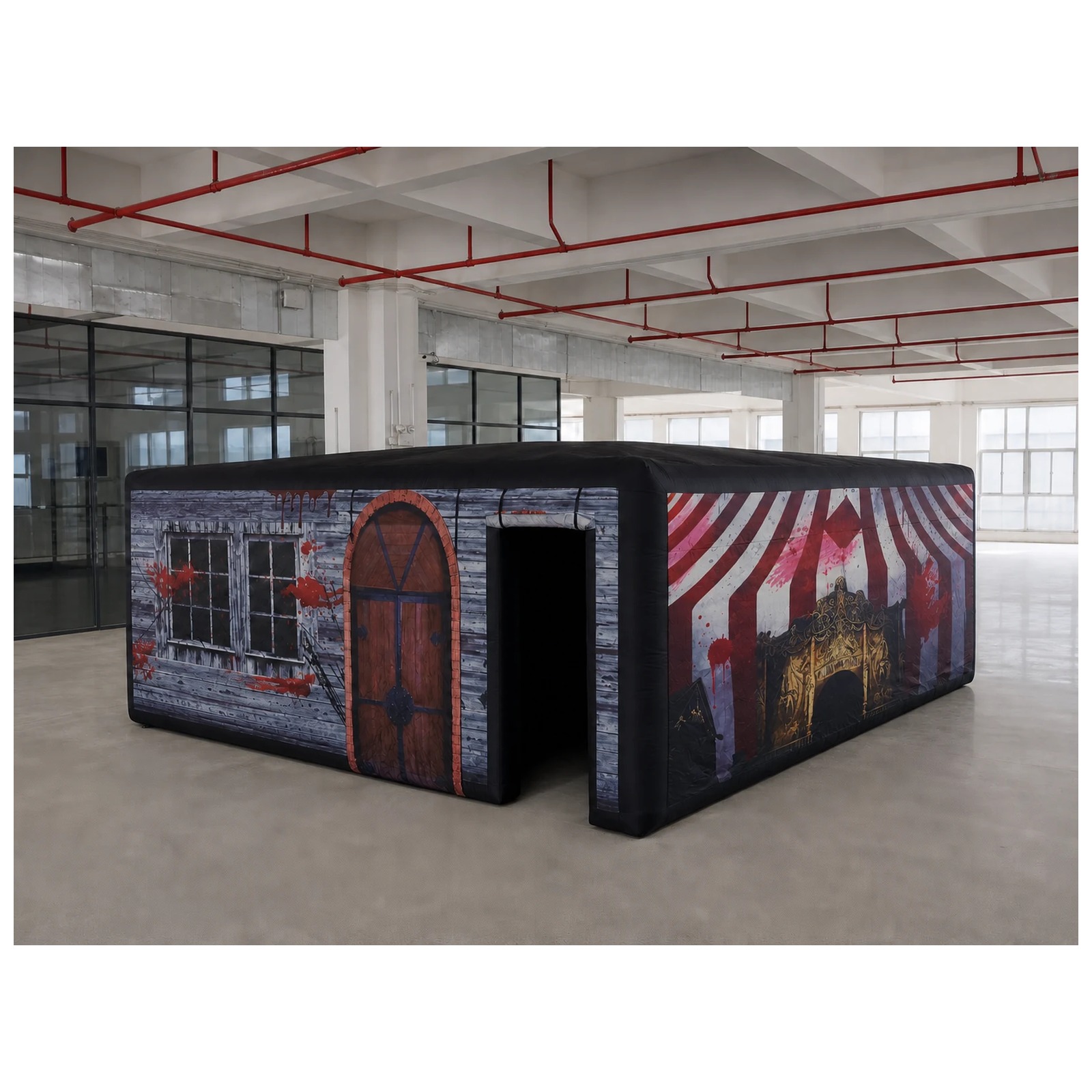 Large Haunted Circus Flat Roof - Kids Outdoor Venues ulasan dan harga