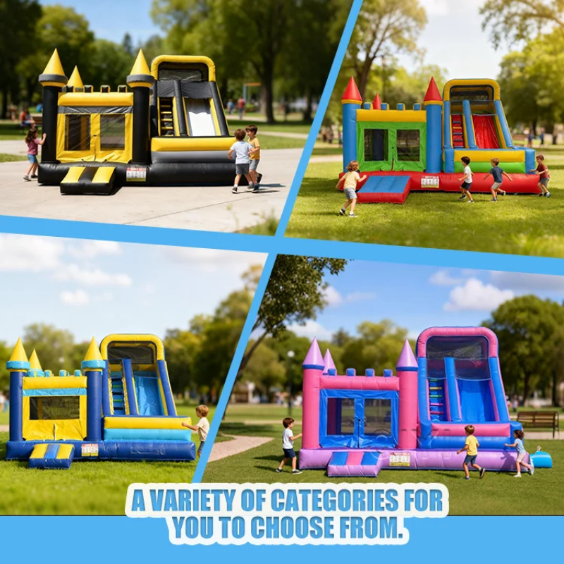 Commercial Bounce House Colorf - Kids Outdoor Inflatable ulasan dan harga