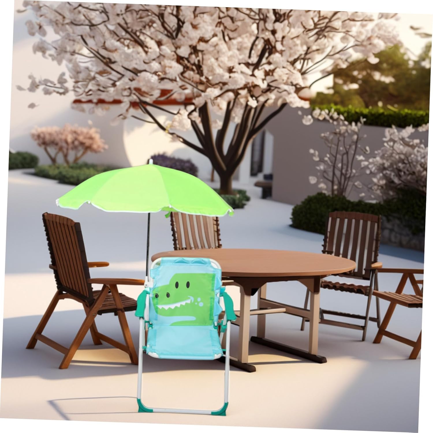 1 Set Folding Beach Chair with - Kids Outdoor Lawn Chair ulasan dan harga