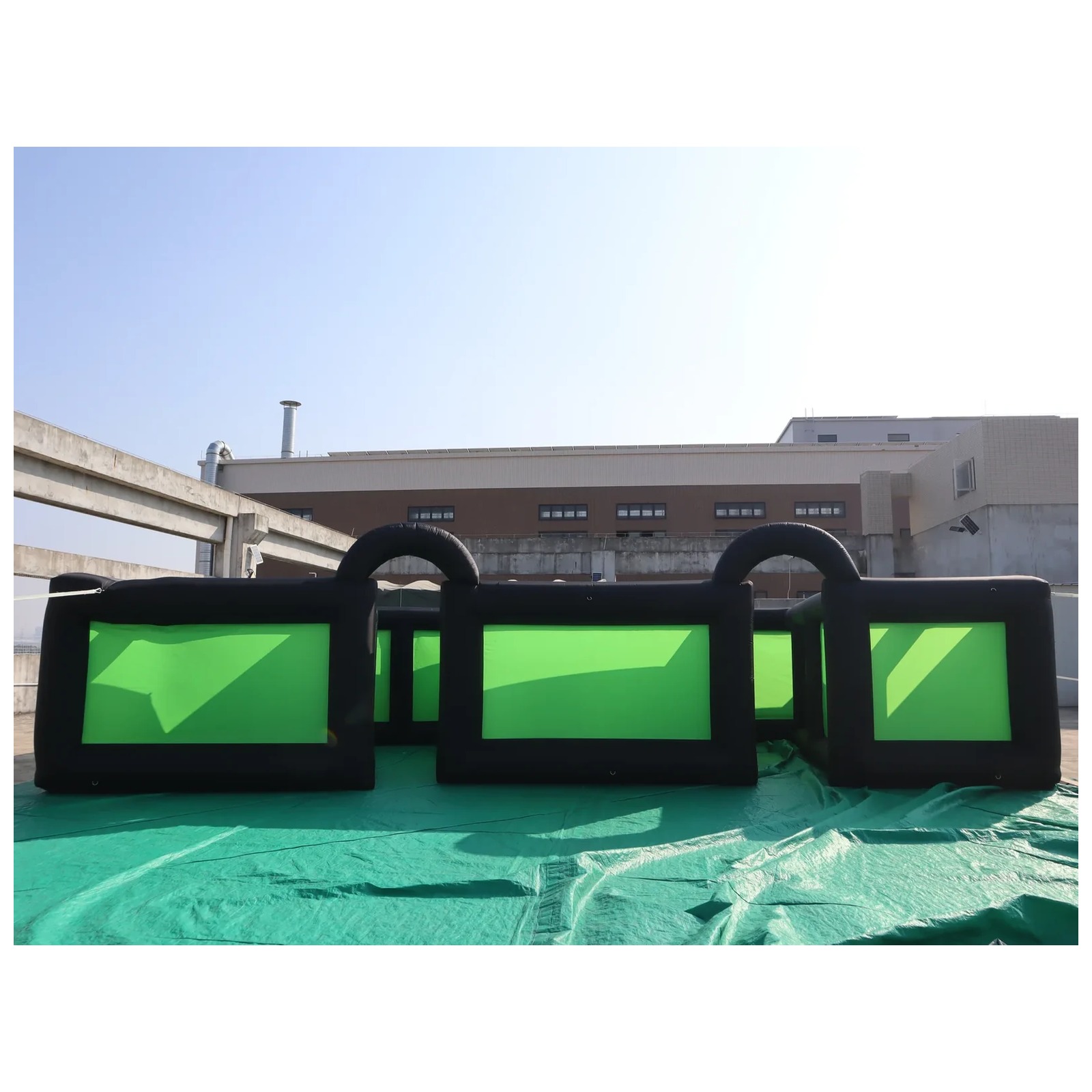 Outdoor Black Green Inflatable - Kids Outdoor Venues ulasan dan harga