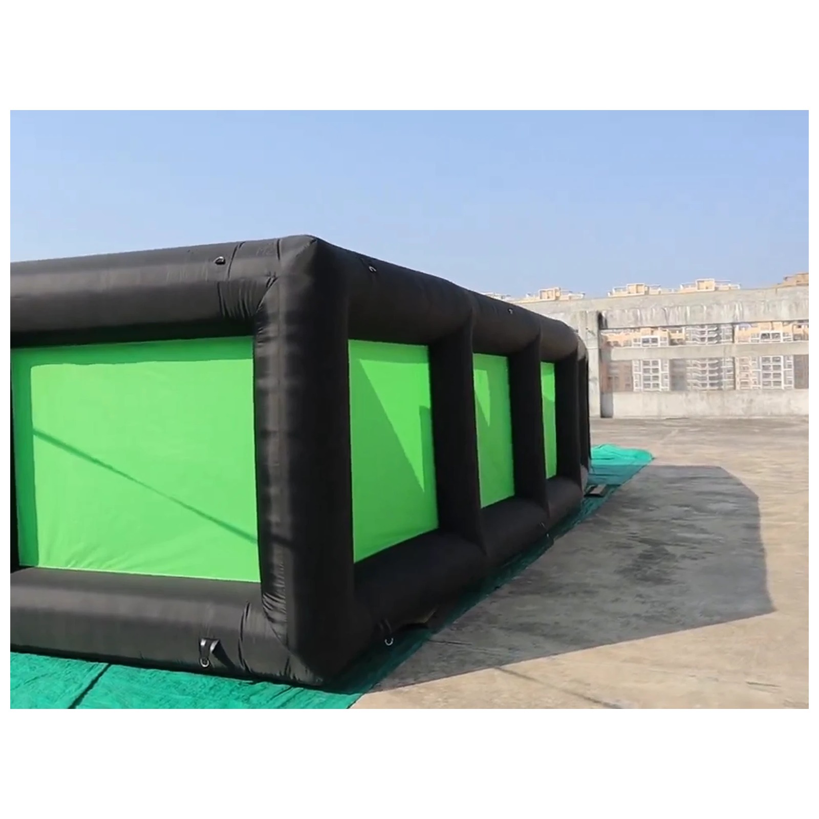 Outdoor Black Green Inflatable - Kids Outdoor Venues ulasan dan harga