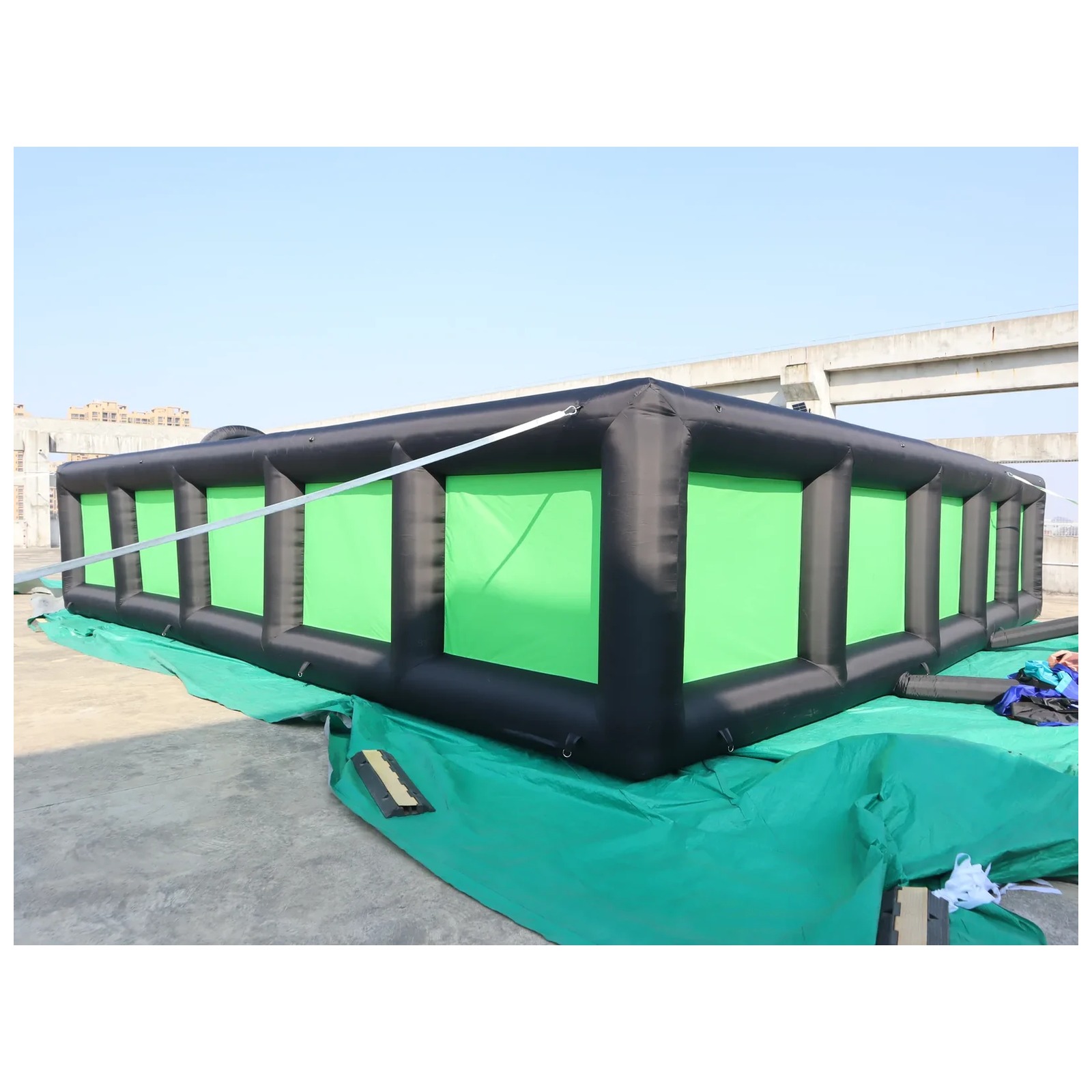 Outdoor Black Green Inflatable - Kids Outdoor Venues ulasan dan harga