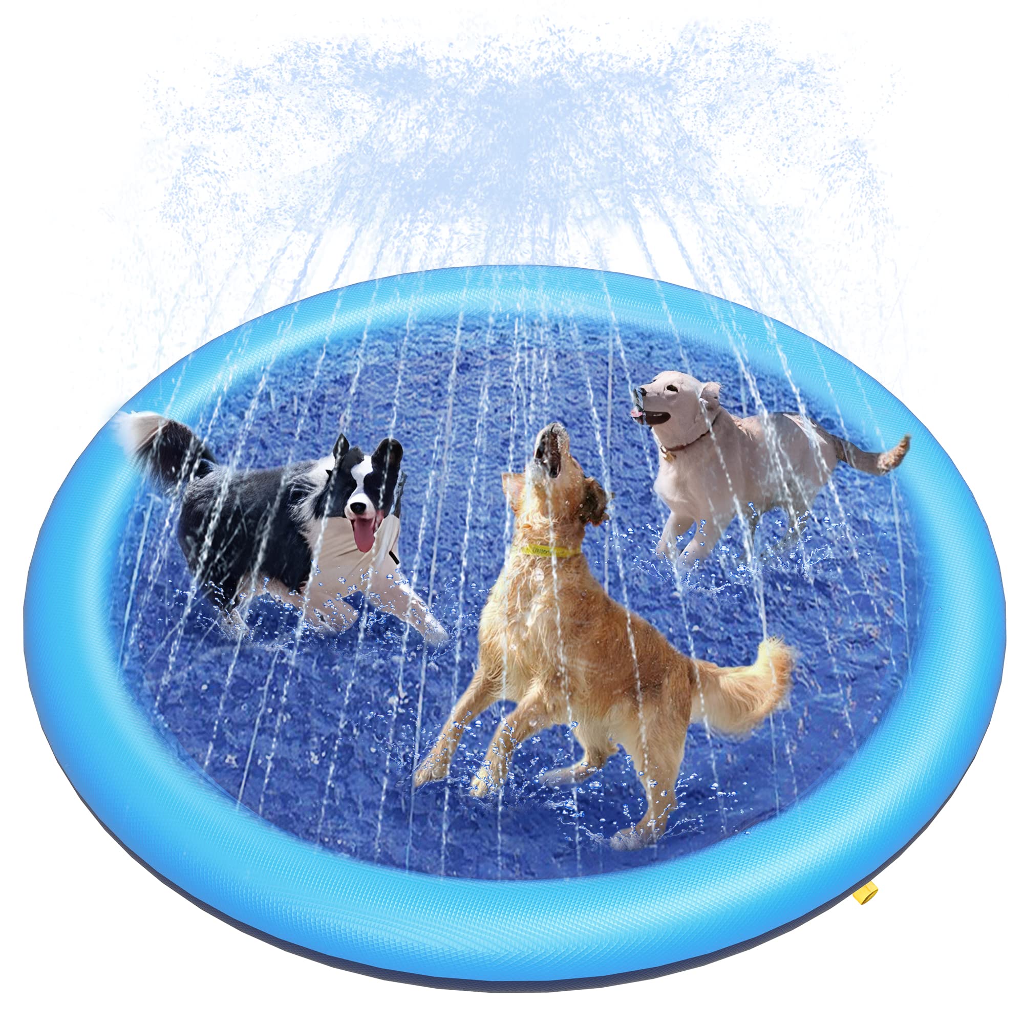 Dog Splash Pad Thick Sprinkler - Kids Outdoor Clubhouse ulasan dan harga