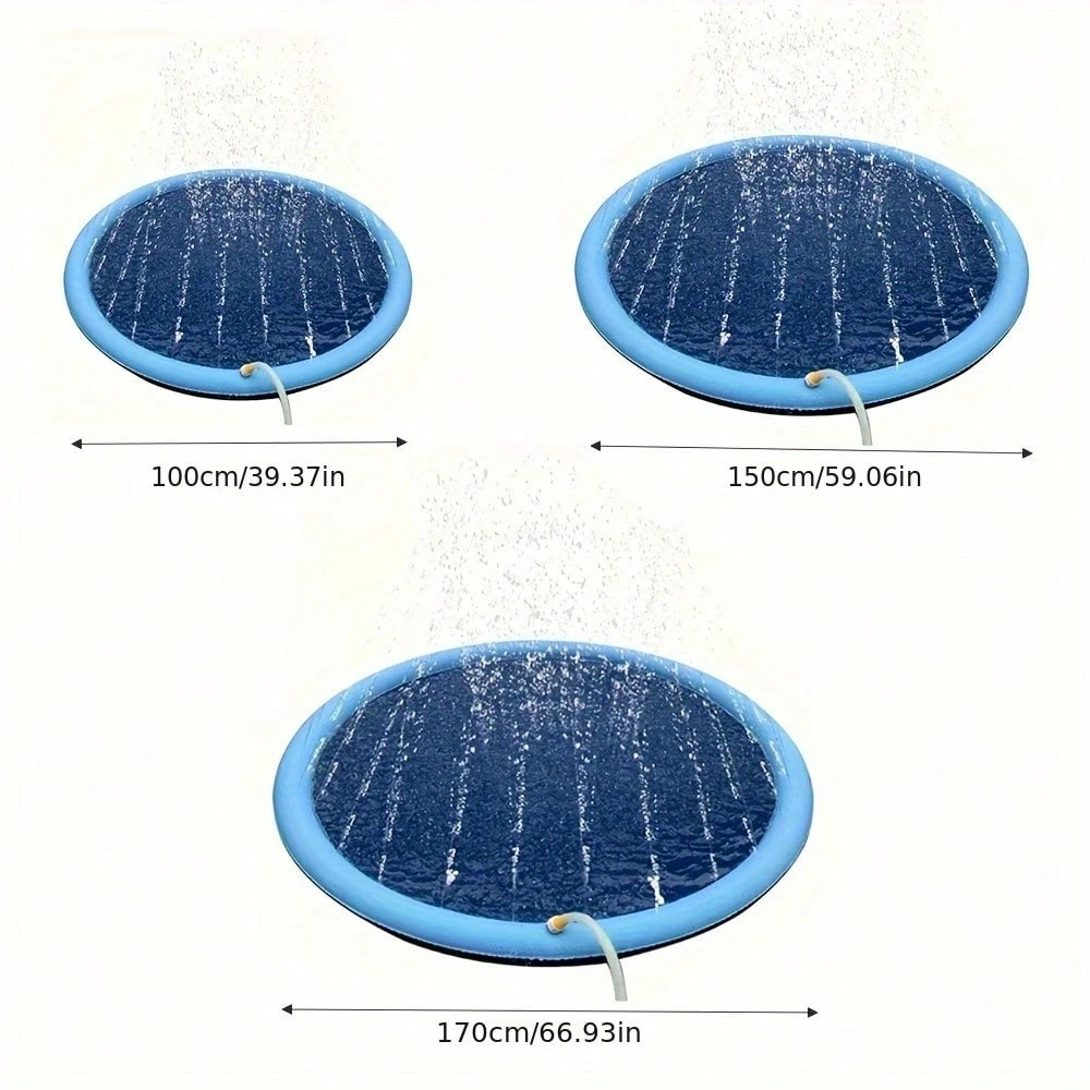 Dog Splash Pad Thick Sprinkler - Kids Outdoor Clubhouse ulasan dan harga