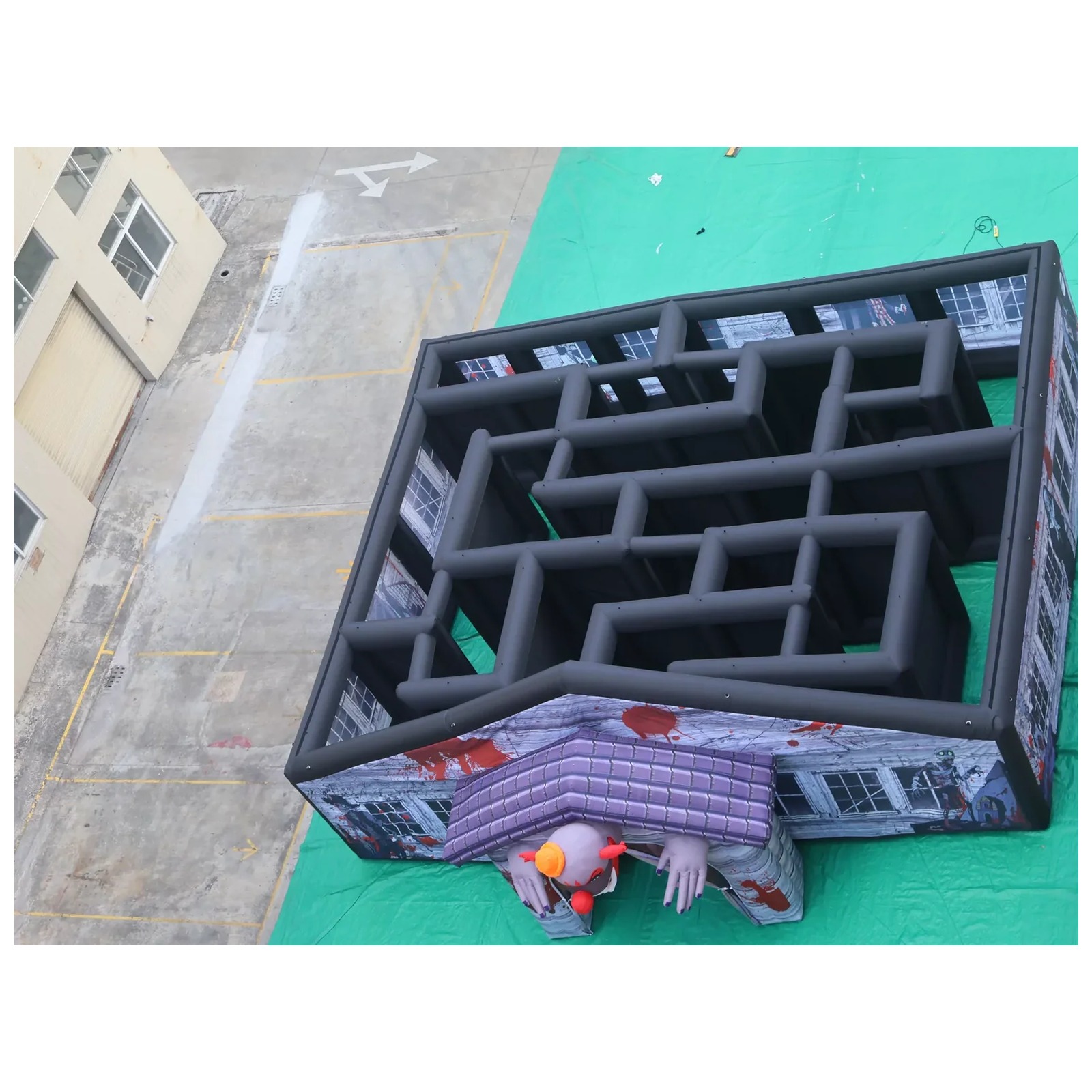 Large Gray Covered Inflatable  - Kids Outdoor Venues ulasan dan harga