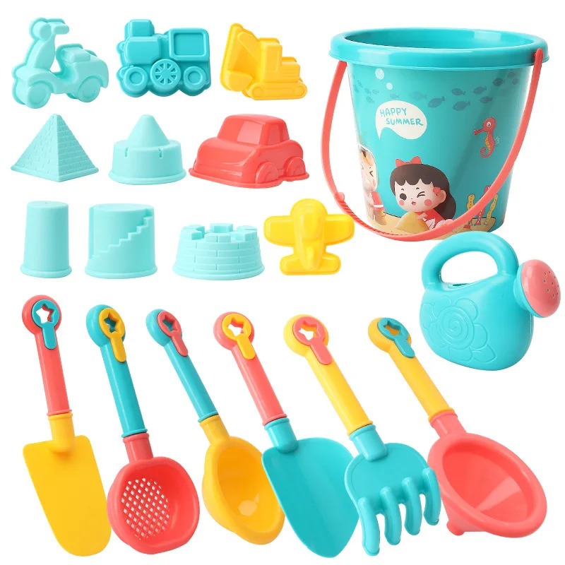18PCS Beach Toy Set Bucket Sea - Kids Outdoor Clubhouse ulasan dan harga