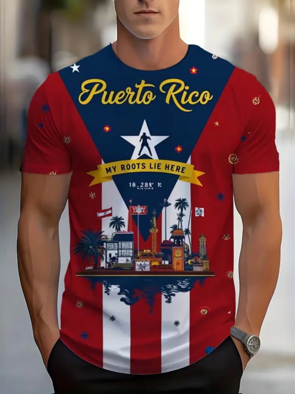 Puerto Rico Flag 3D Print spor - Kids Outdoor Clubhouse ulasan dan harga