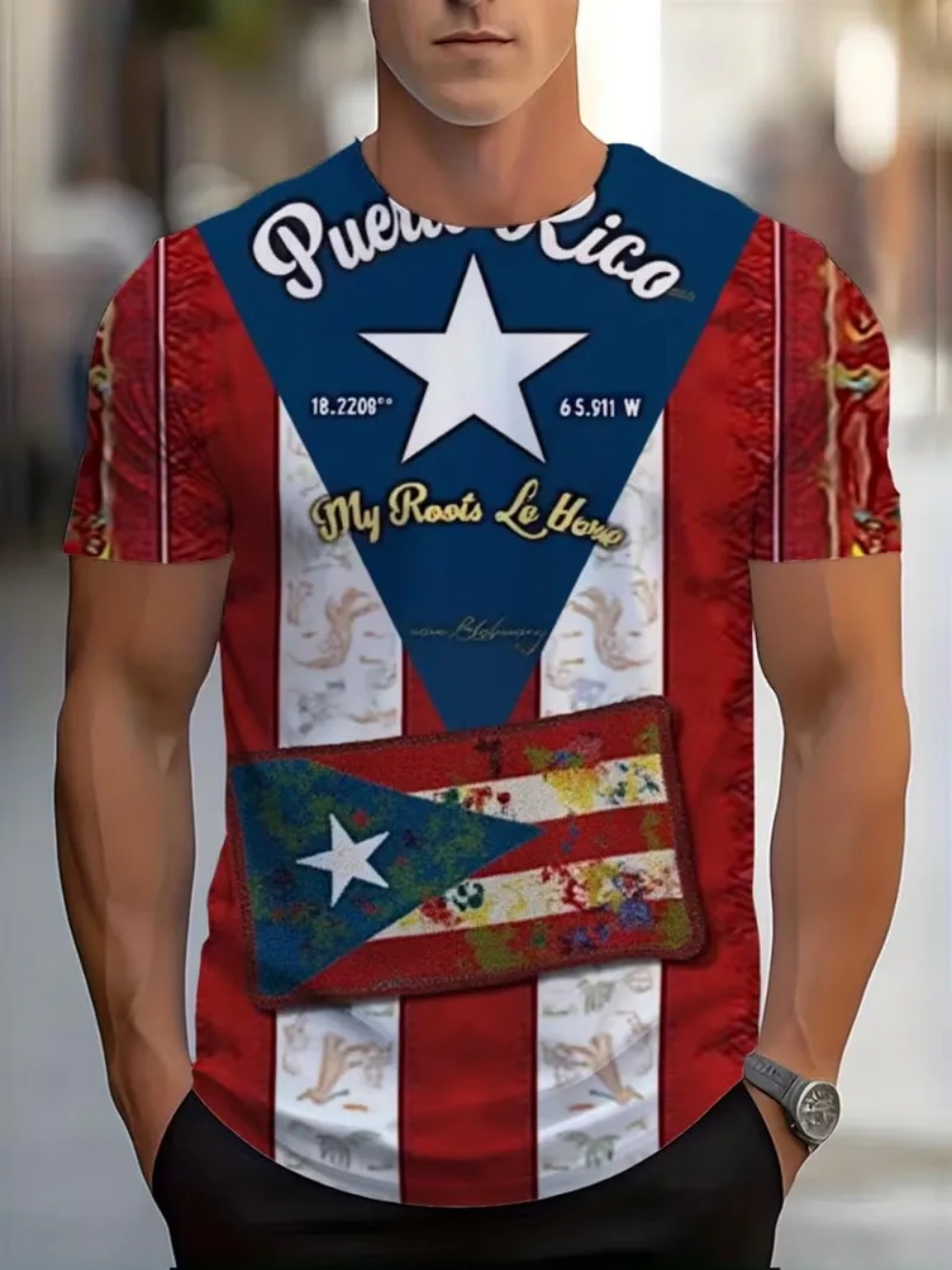 Puerto Rico Flag 3D Print spor - Kids Outdoor Clubhouse ulasan dan harga