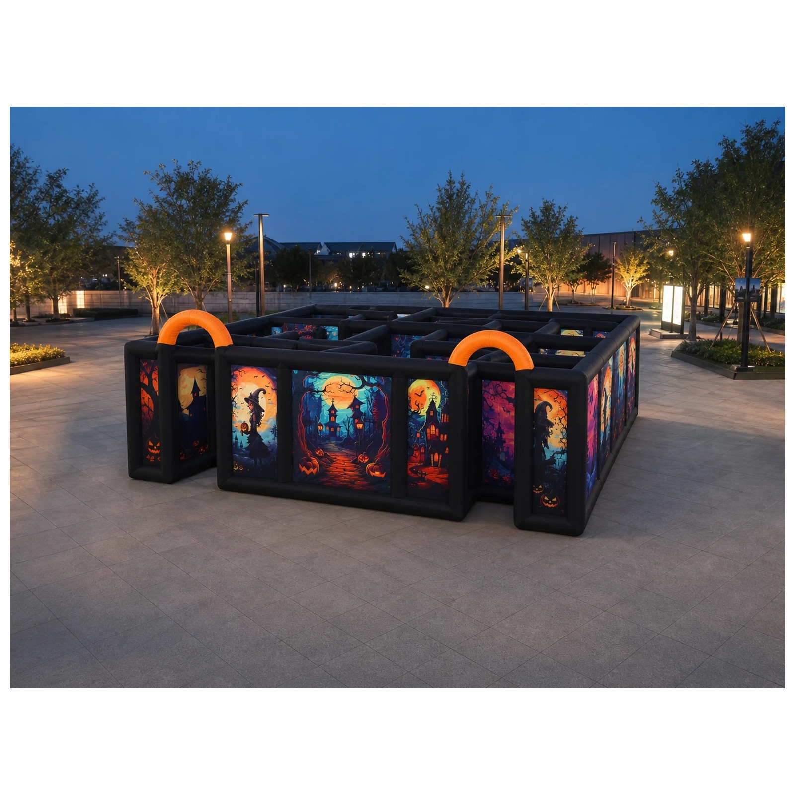 Large Dual Orange Arch Hallowe - Kids Outdoor Venues ulasan dan harga