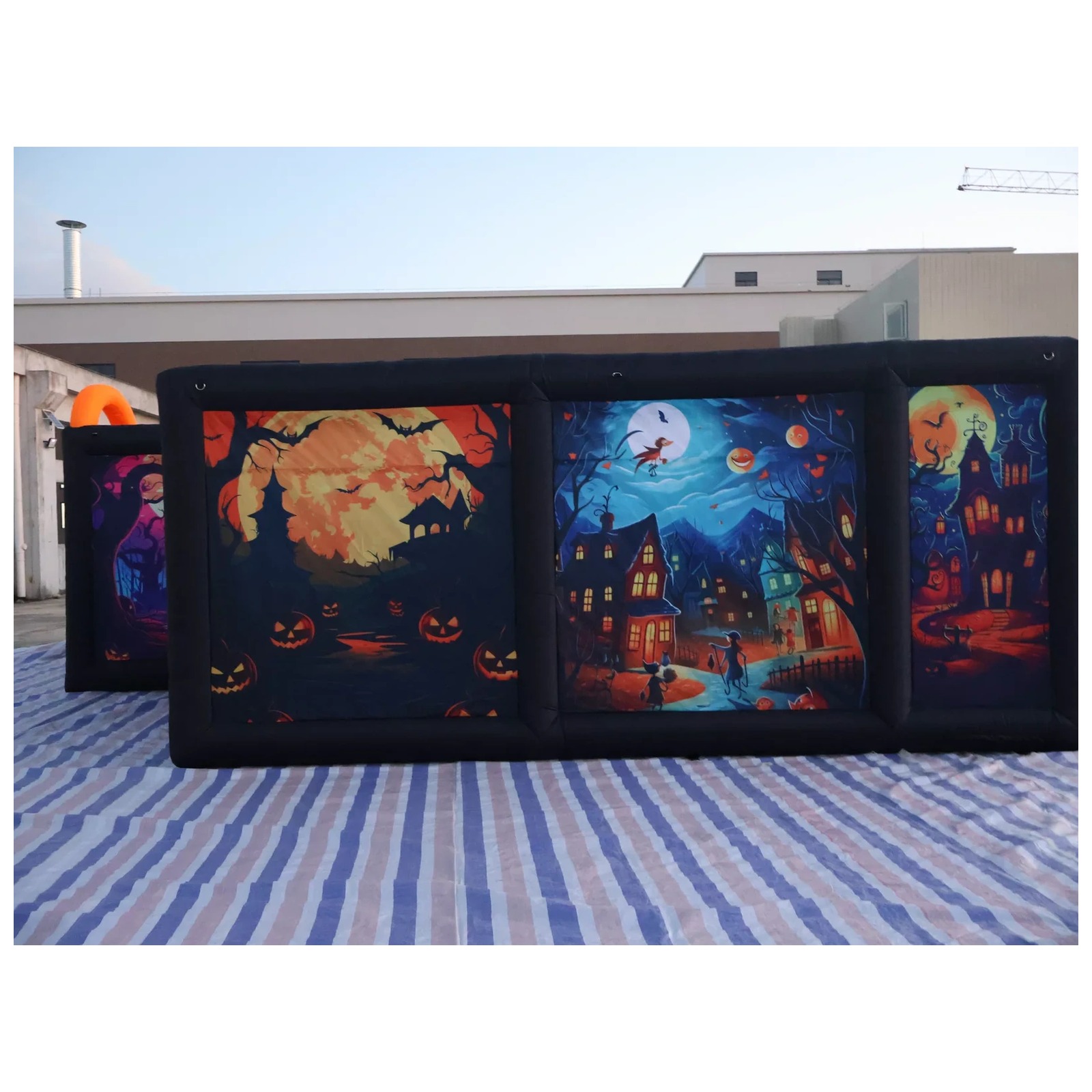 Large Dual Orange Arch Hallowe - Kids Outdoor Venues ulasan dan harga