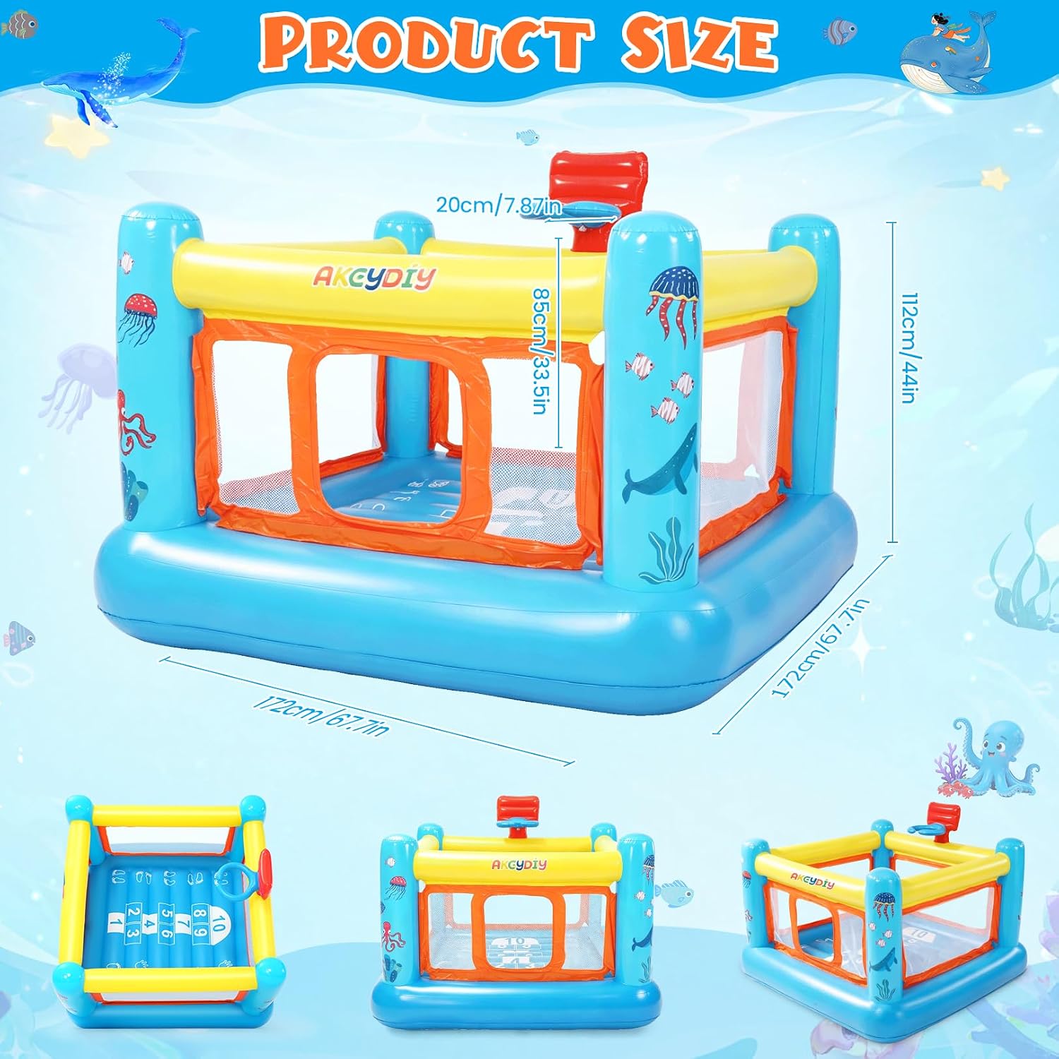 Bounce House, PVC Inflatable B - Kids Outdoor Inflatable ulasan dan harga