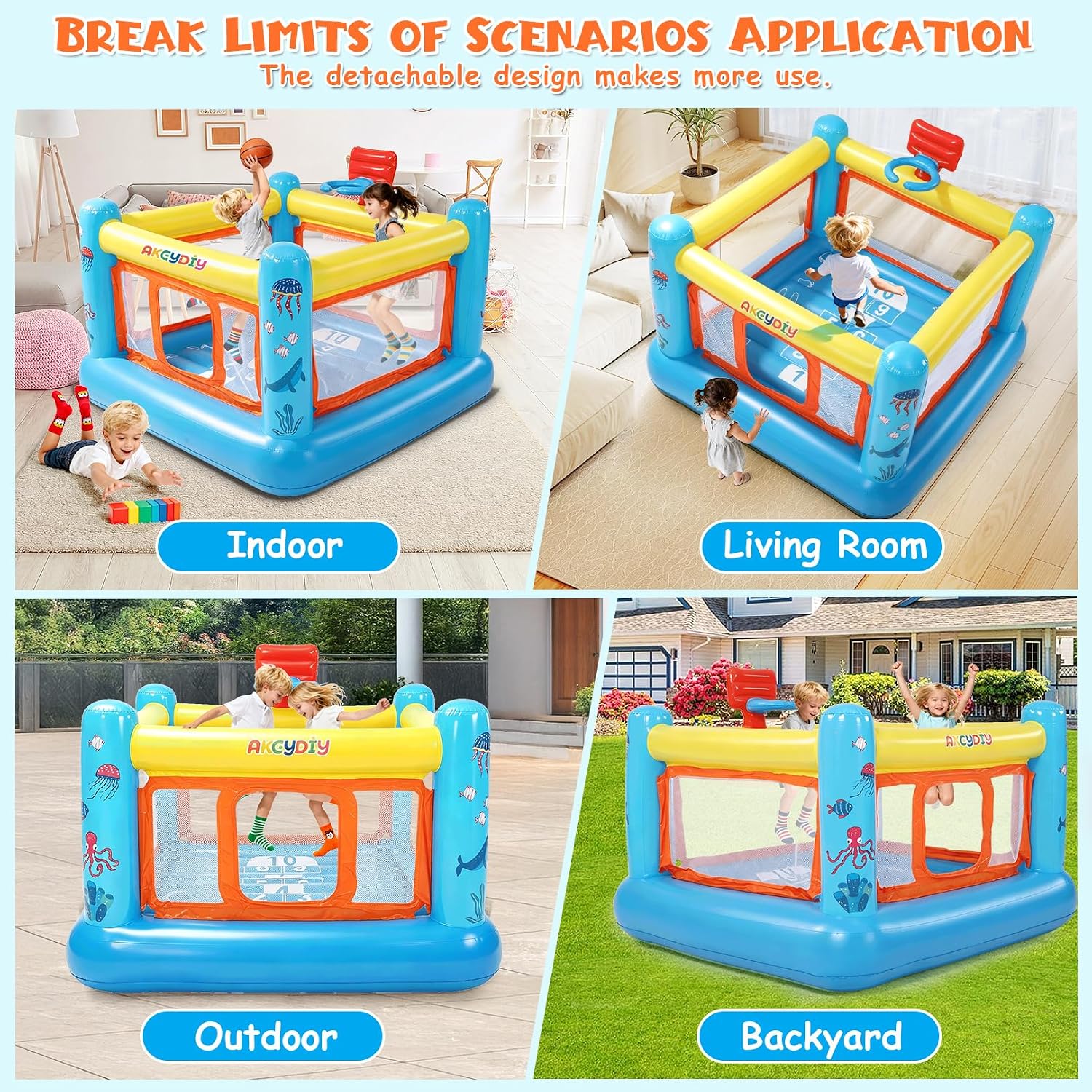 Bounce House, PVC Inflatable B - Kids Outdoor Inflatable ulasan dan harga