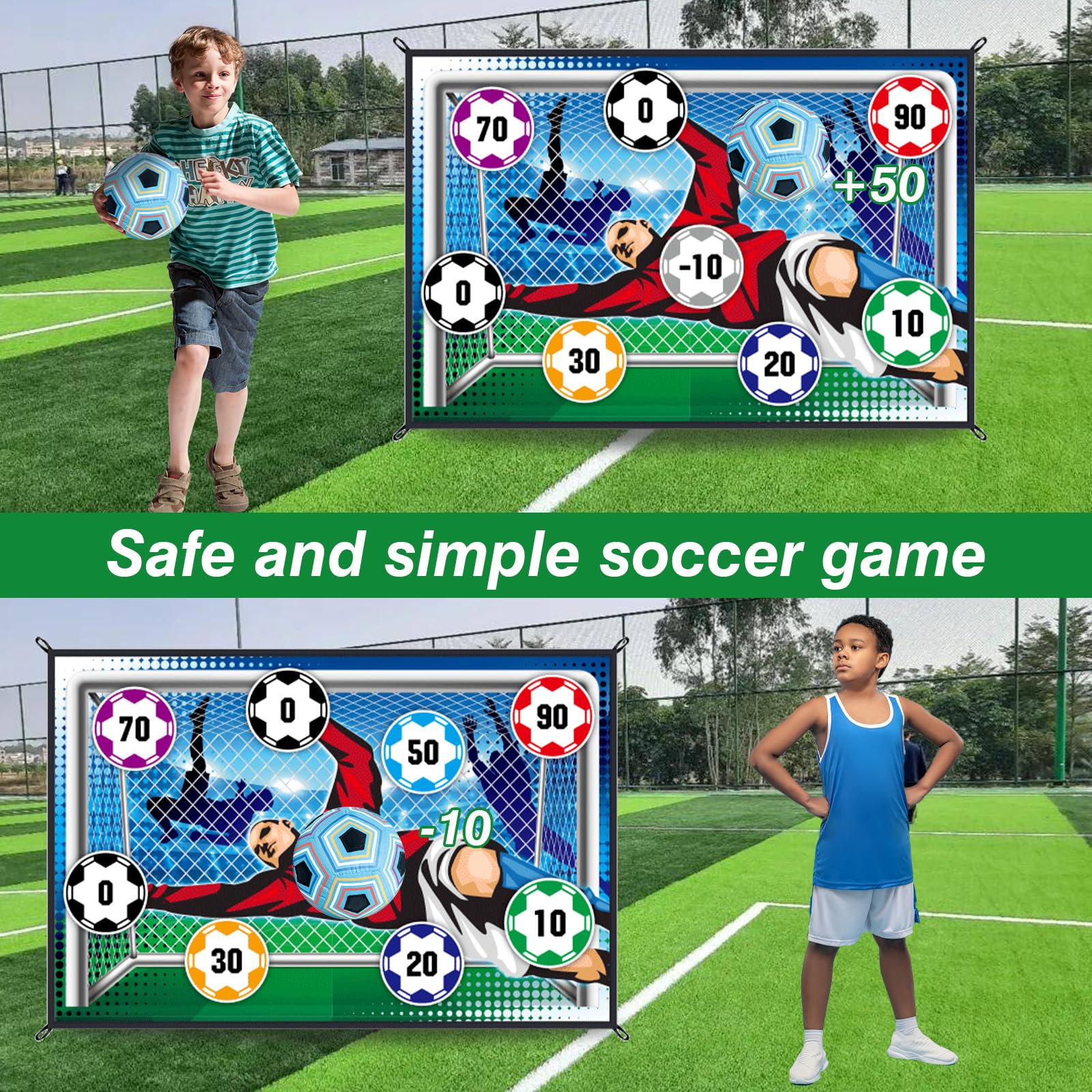 150CM Soccer Game Mat Set Foot - Kids Outdoor Mat ulasan dan harga