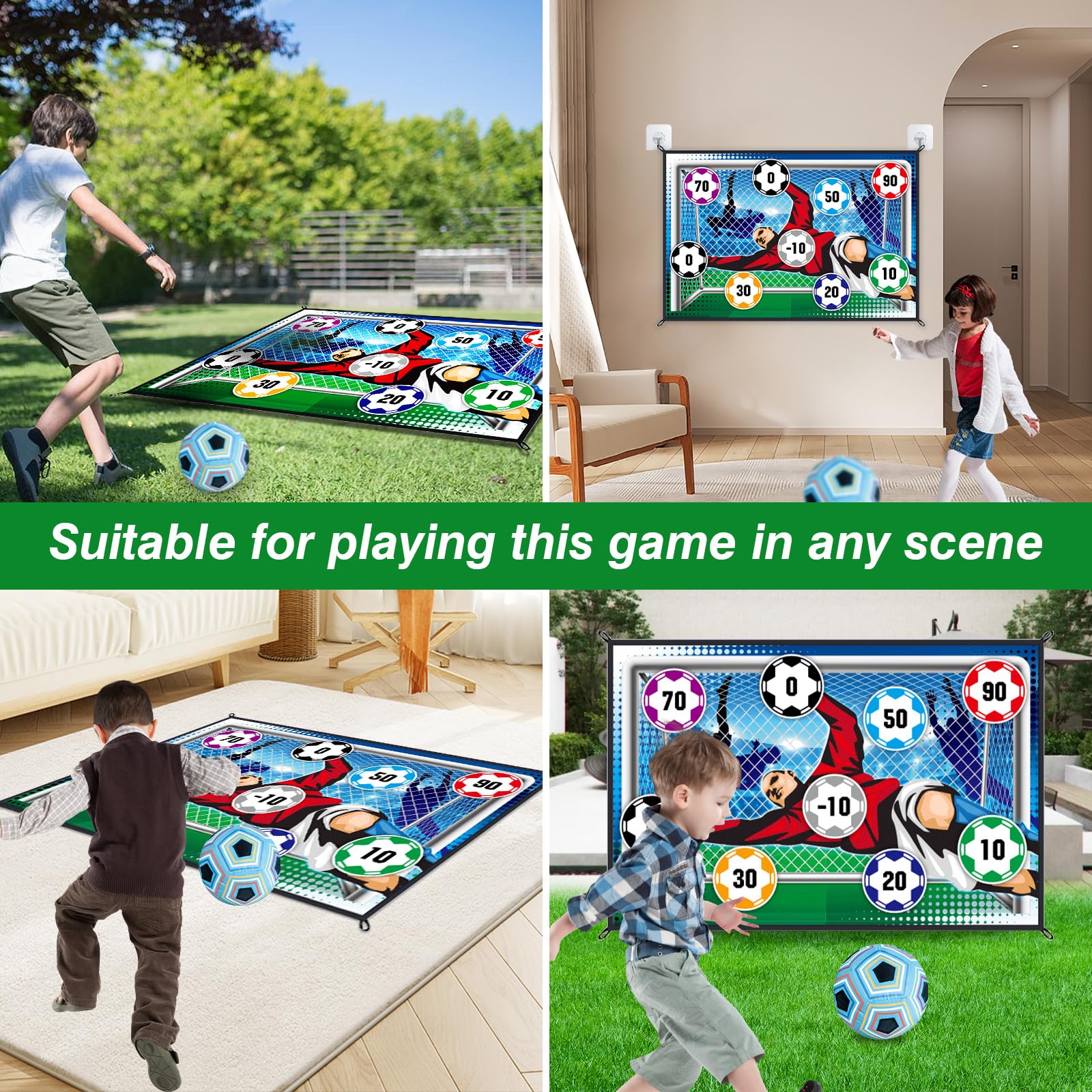 150CM Soccer Game Mat Set Foot - Kids Outdoor Mat ulasan dan harga