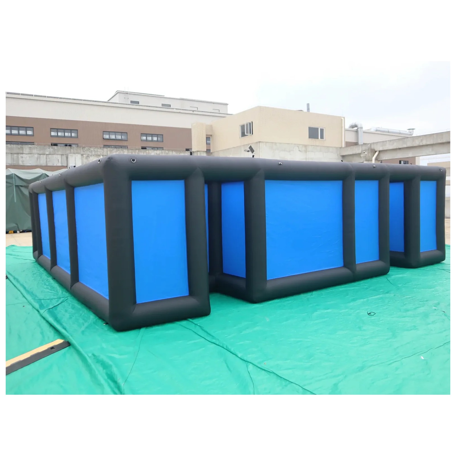 Large Black Blue Open Inflatab - Kids Outdoor Venues ulasan dan harga