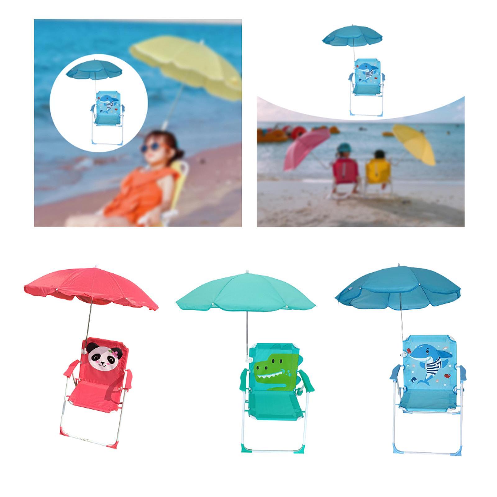 Kids Beach Chairs with Umbrell - Kids Outdoor Lawn Chair ulasan dan harga