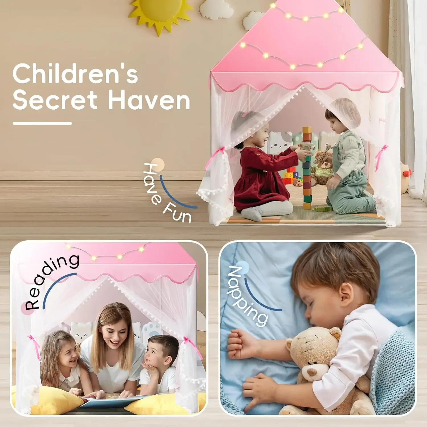 Children Play Tent Princess Ca - Kids Outdoor Clubhouse ulasan dan harga