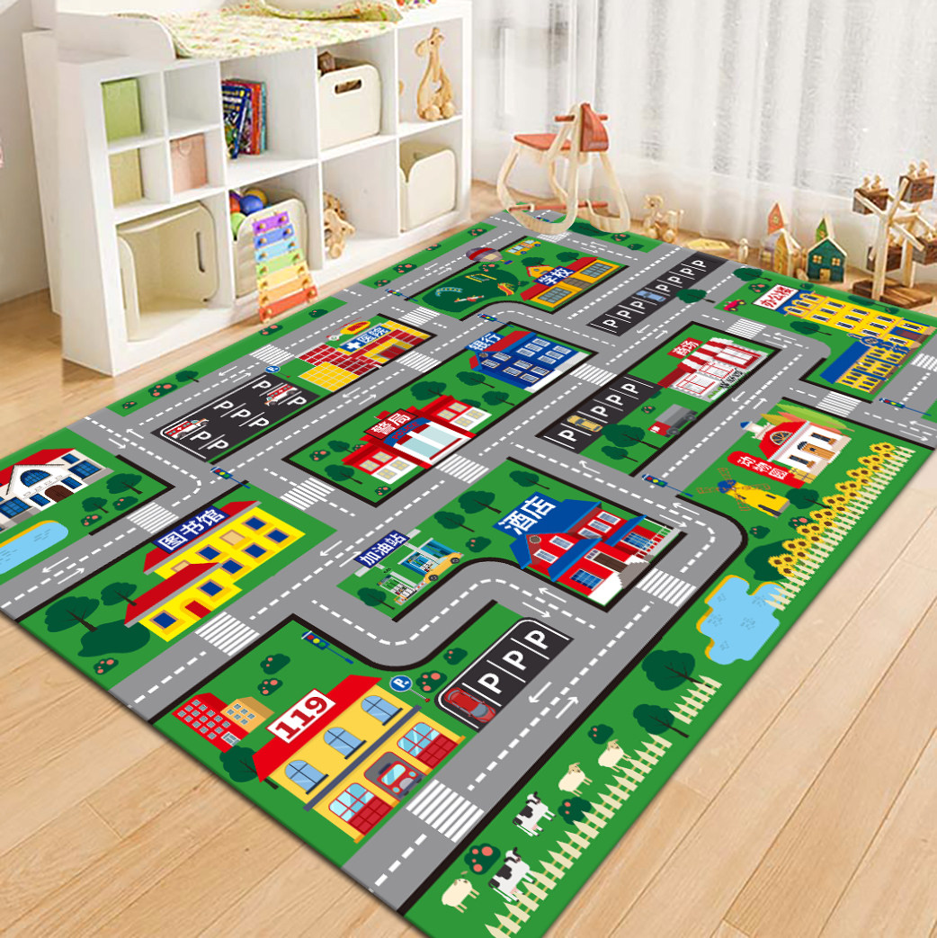 VIKAMA City Road Map Kids Play - Kids Outdoor Mat ulasan dan harga