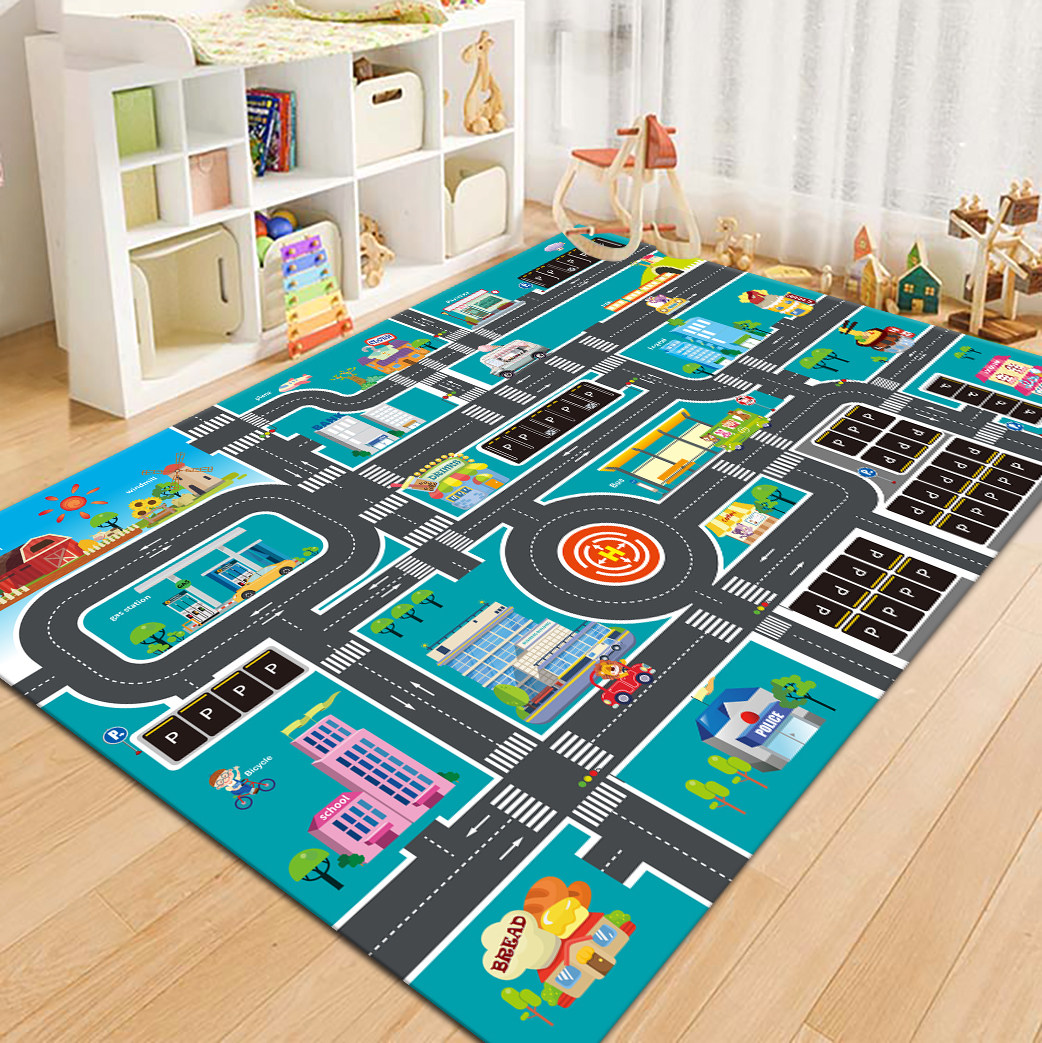 VIKAMA City Road Map Kids Play - Kids Outdoor Mat ulasan dan harga