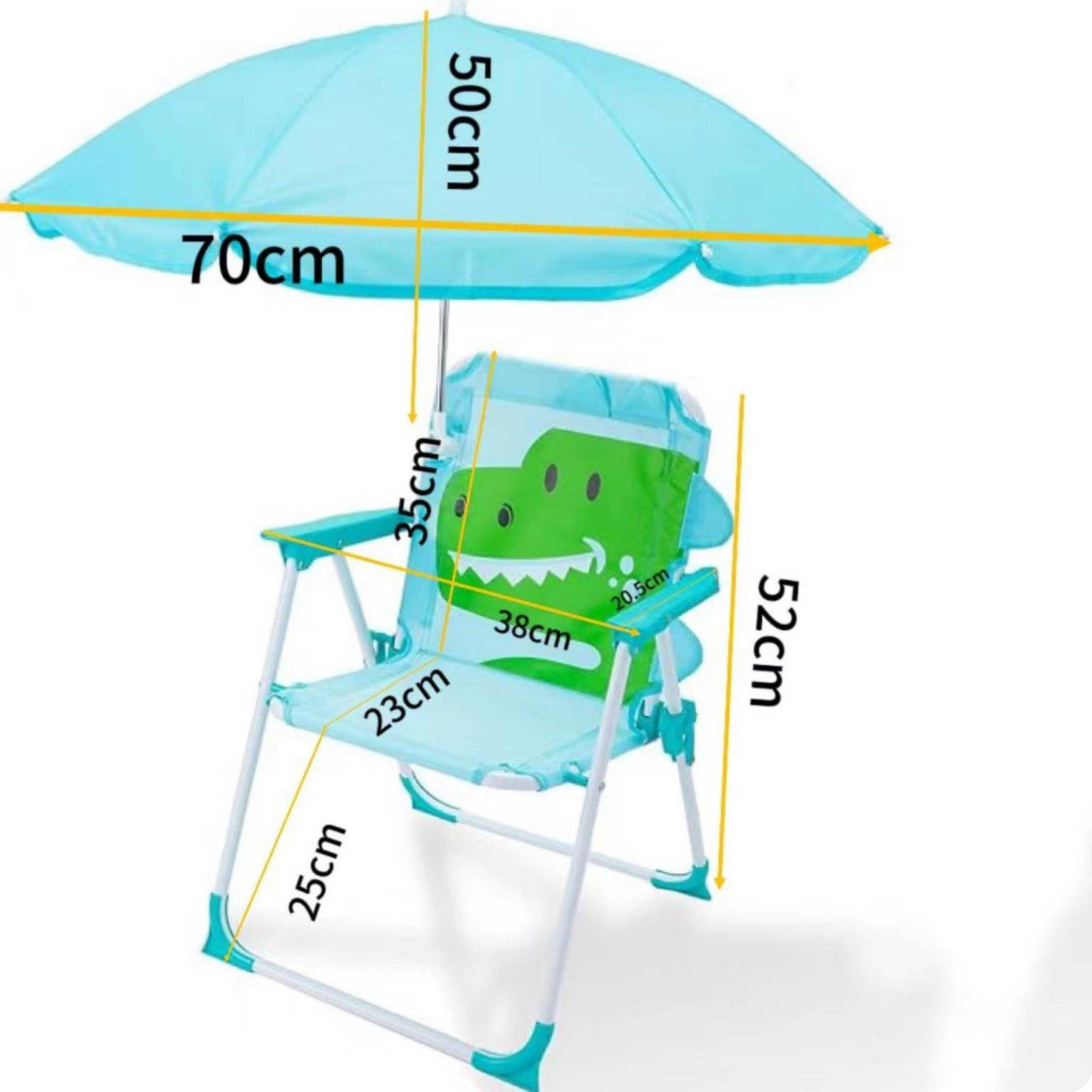 Kids Beach Chair with Umbrella - Kids Outdoor Lawn Chair ulasan dan harga