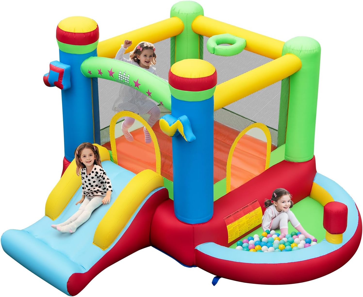 Inflatable Bounce House with B - Kids Outdoor Inflatable ulasan dan harga