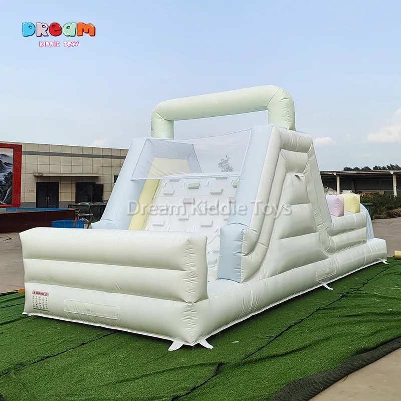 Commercial  Inflatable Slide O - Kids Outdoor Obstacle Course Equipment ulasan dan harga