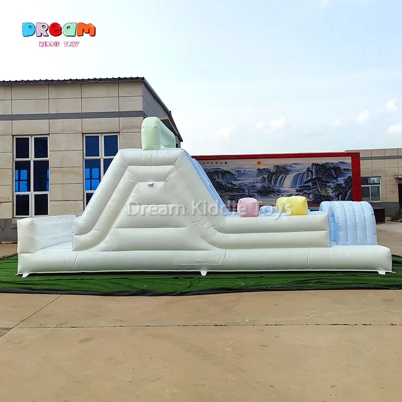 Commercial  Inflatable Slide O - Kids Outdoor Obstacle Course Equipment ulasan dan harga