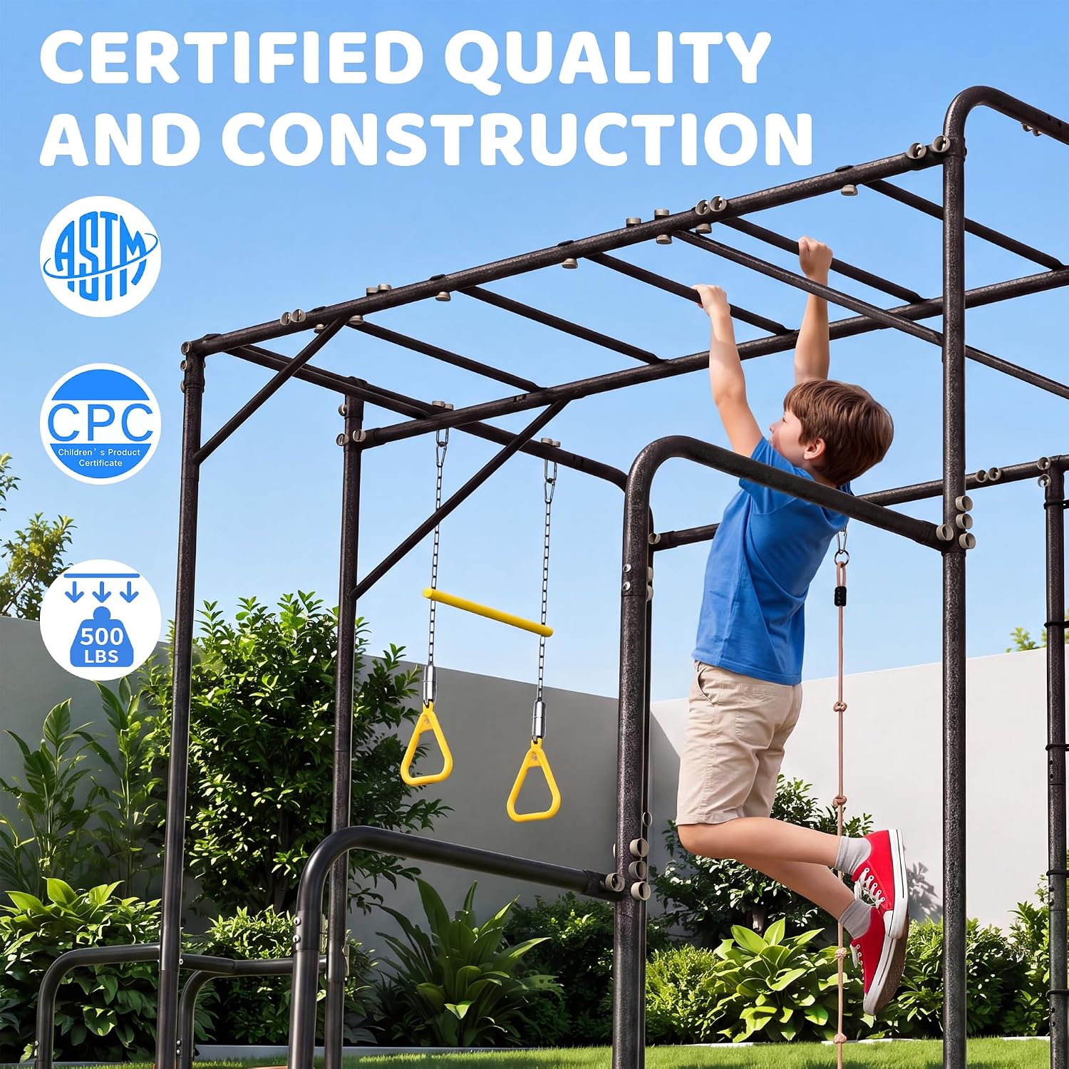 7-in-1 Outdoor Jungle Gym Monk - Kids Outdoor Ladder ulasan dan harga