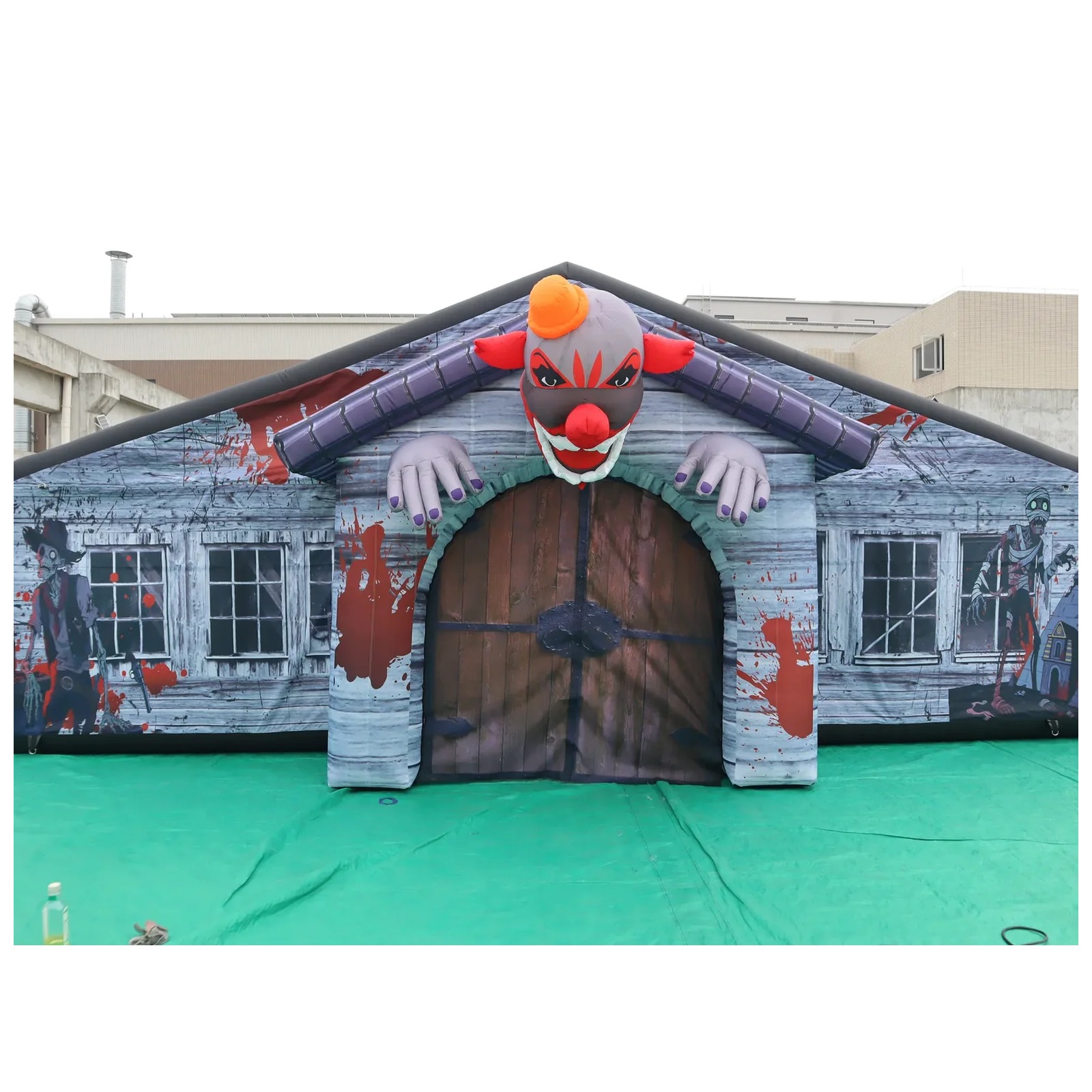 Large Haunted Roofed Inflatabl - Kids Outdoor Venues ulasan dan harga