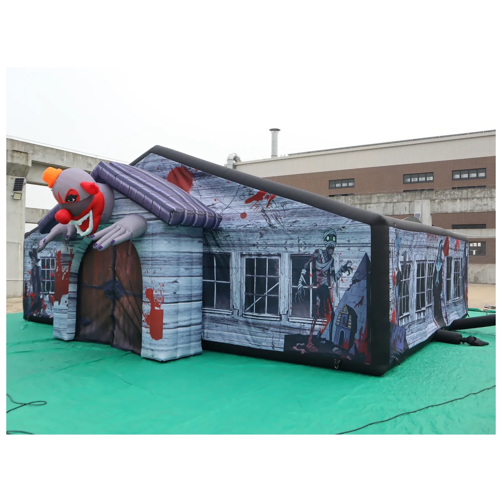 Large Haunted Roofed Inflatabl - Kids Outdoor Venues ulasan dan harga
