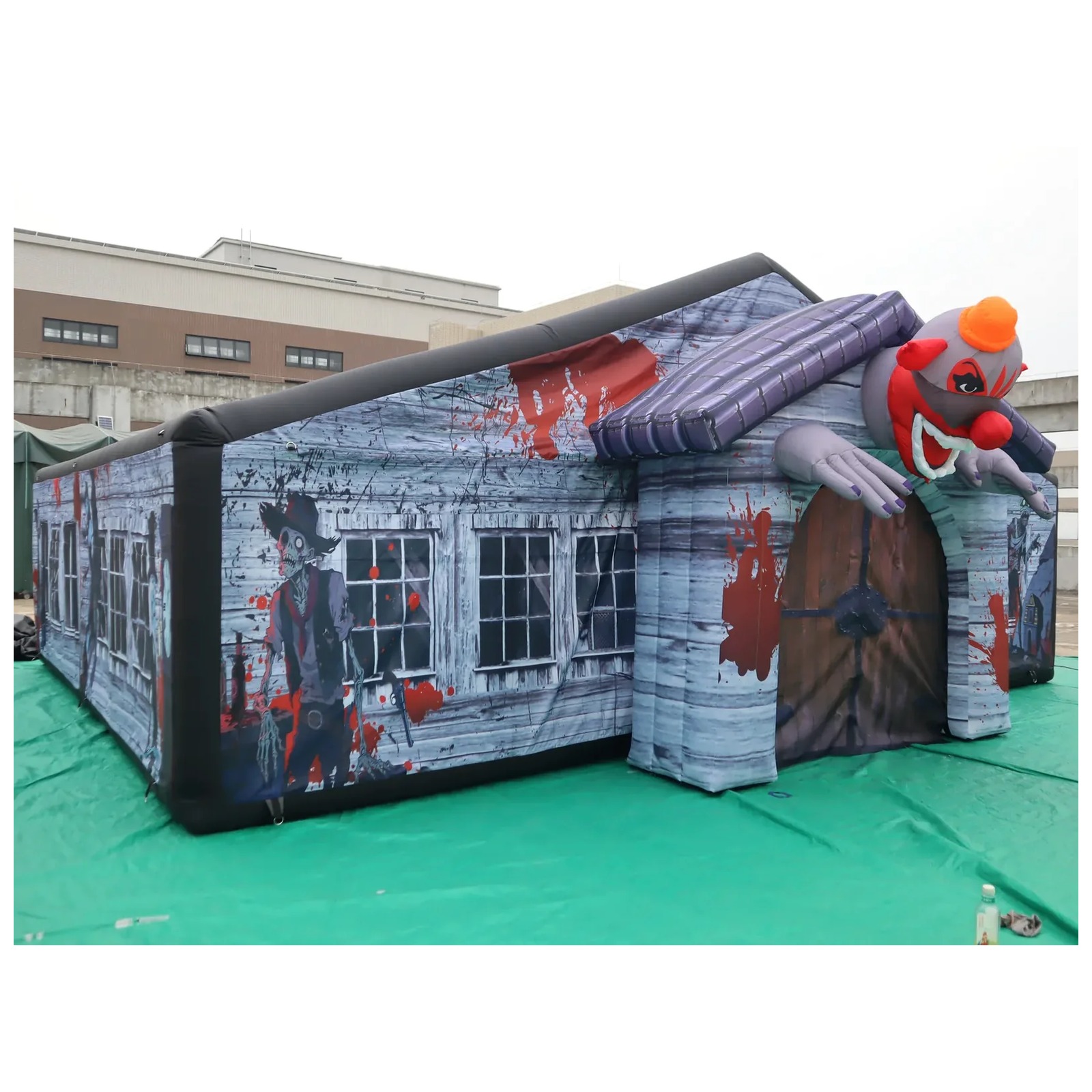 Large Haunted Roofed Inflatabl - Kids Outdoor Venues ulasan dan harga