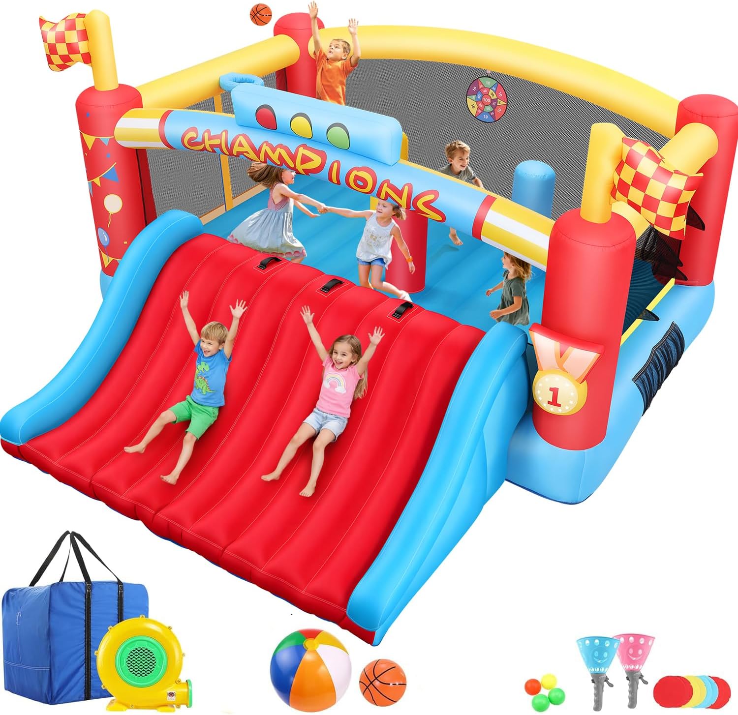 13FT Big Inflatable Bounce Hou - Kids Outdoor Inflatable ulasan dan harga