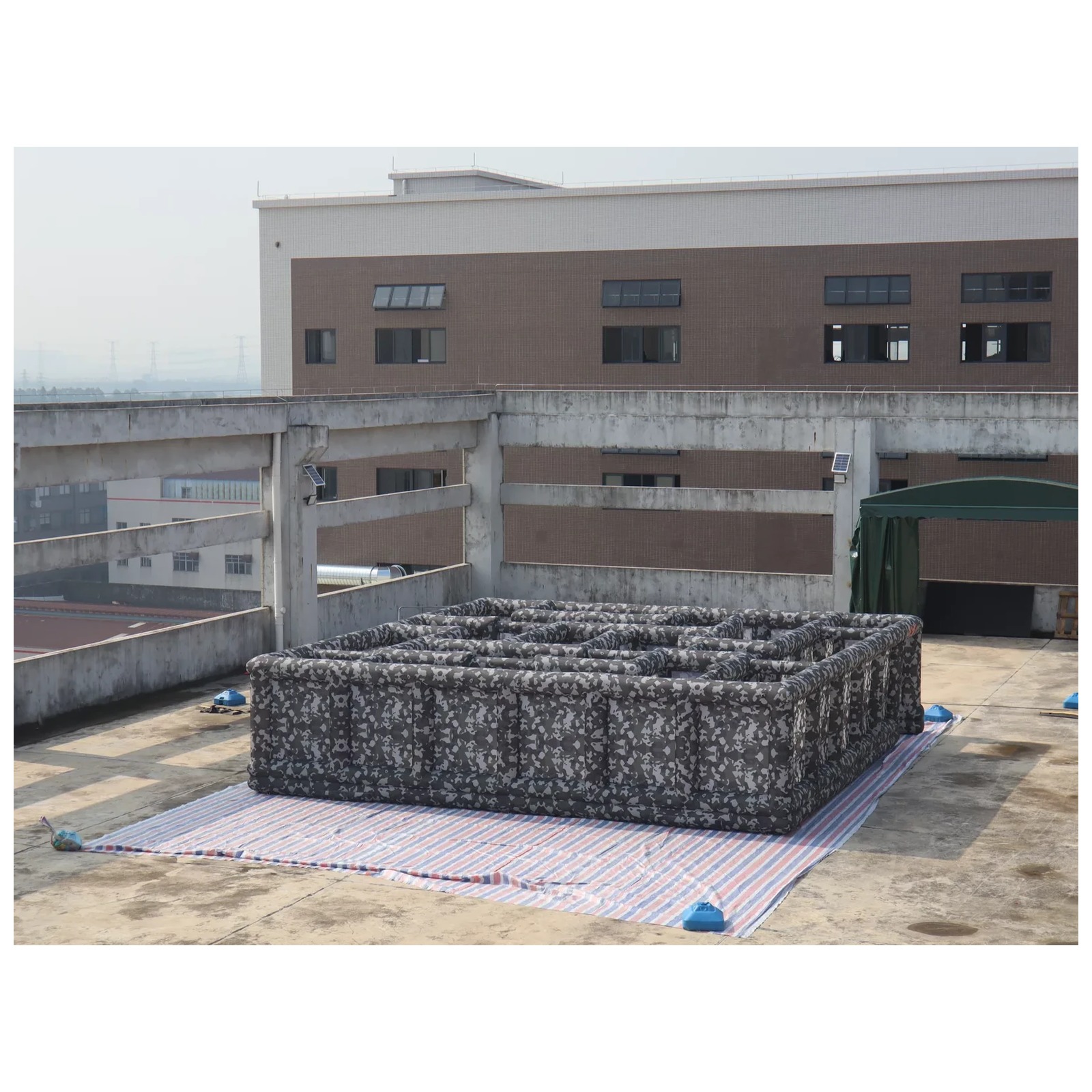 Large Gray Camouflage Open Inf - Kids Outdoor Venues ulasan dan harga
