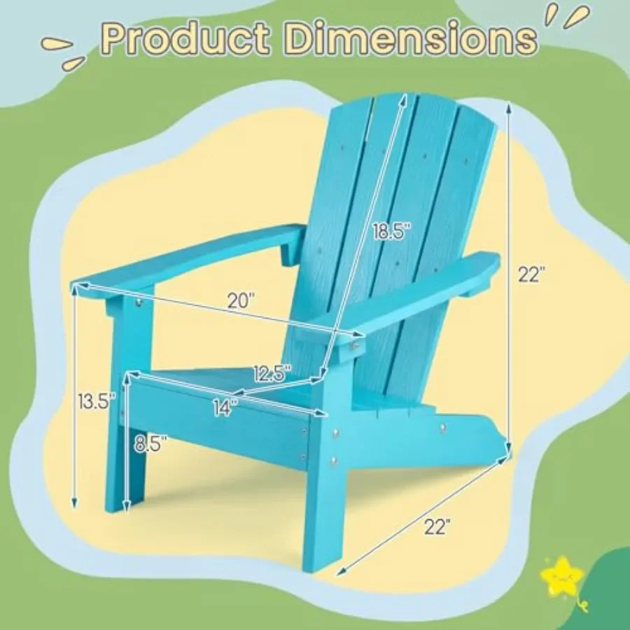 Outdoor Kids Adirondack Chair  - Kids Outdoor Lawn Chair ulasan dan harga