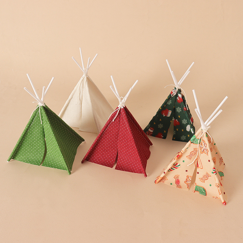 Dollhouse Mini Christmas Campi - Kids Outdoor Teepee ulasan dan harga