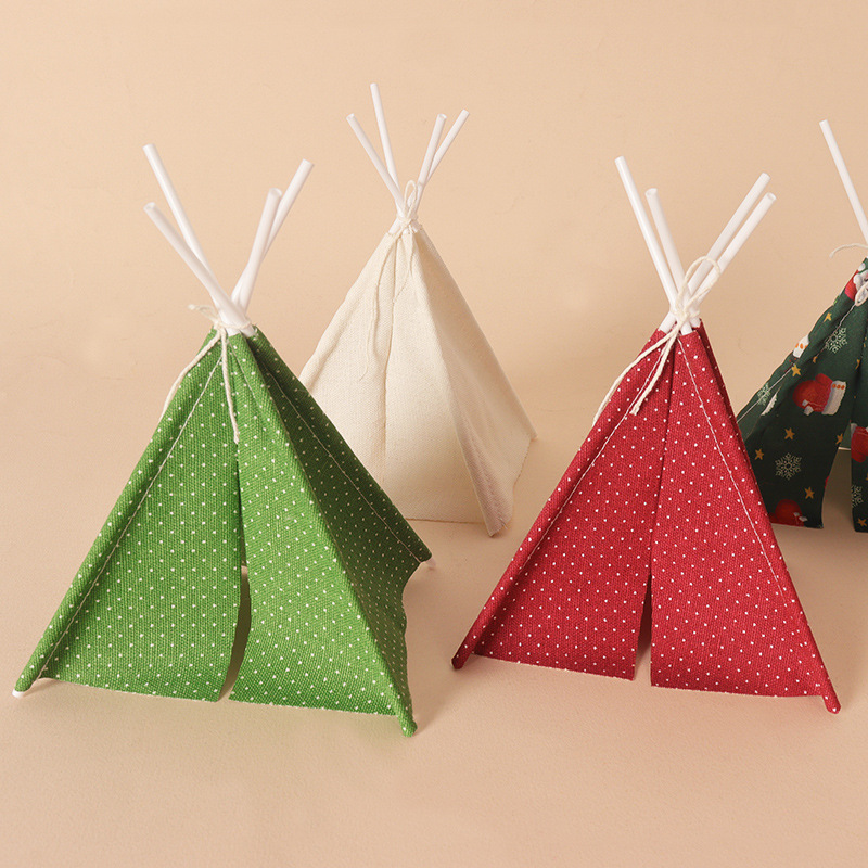 Dollhouse Mini Christmas Campi - Kids Outdoor Teepee ulasan dan harga