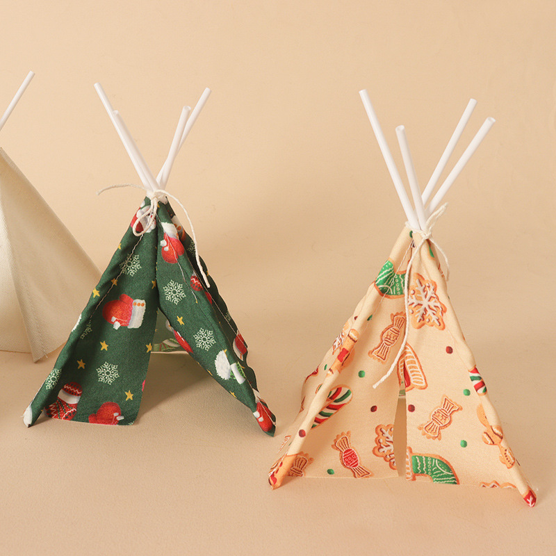Dollhouse Mini Christmas Campi - Kids Outdoor Teepee ulasan dan harga