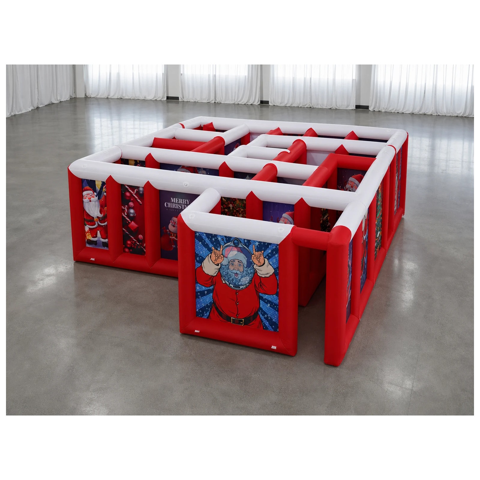 Large Red White Flat Roof Infl - Kids Outdoor Inflatable ulasan dan harga