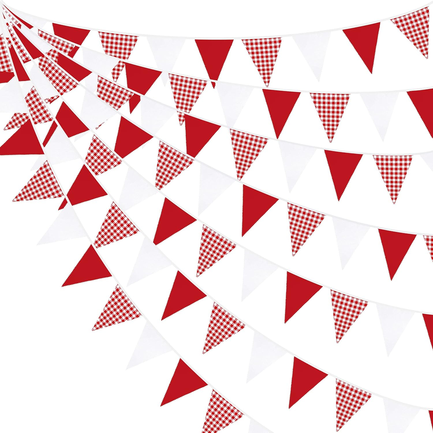 Red and White Banner Triangle  - Kids Outdoor Garden Set ulasan dan harga
