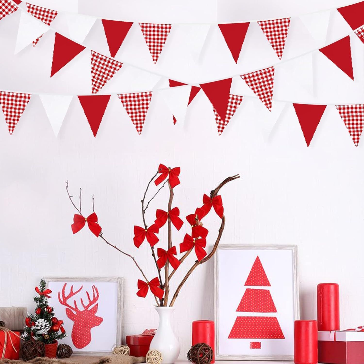 Red and White Banner Triangle  - Kids Outdoor Garden Set ulasan dan harga