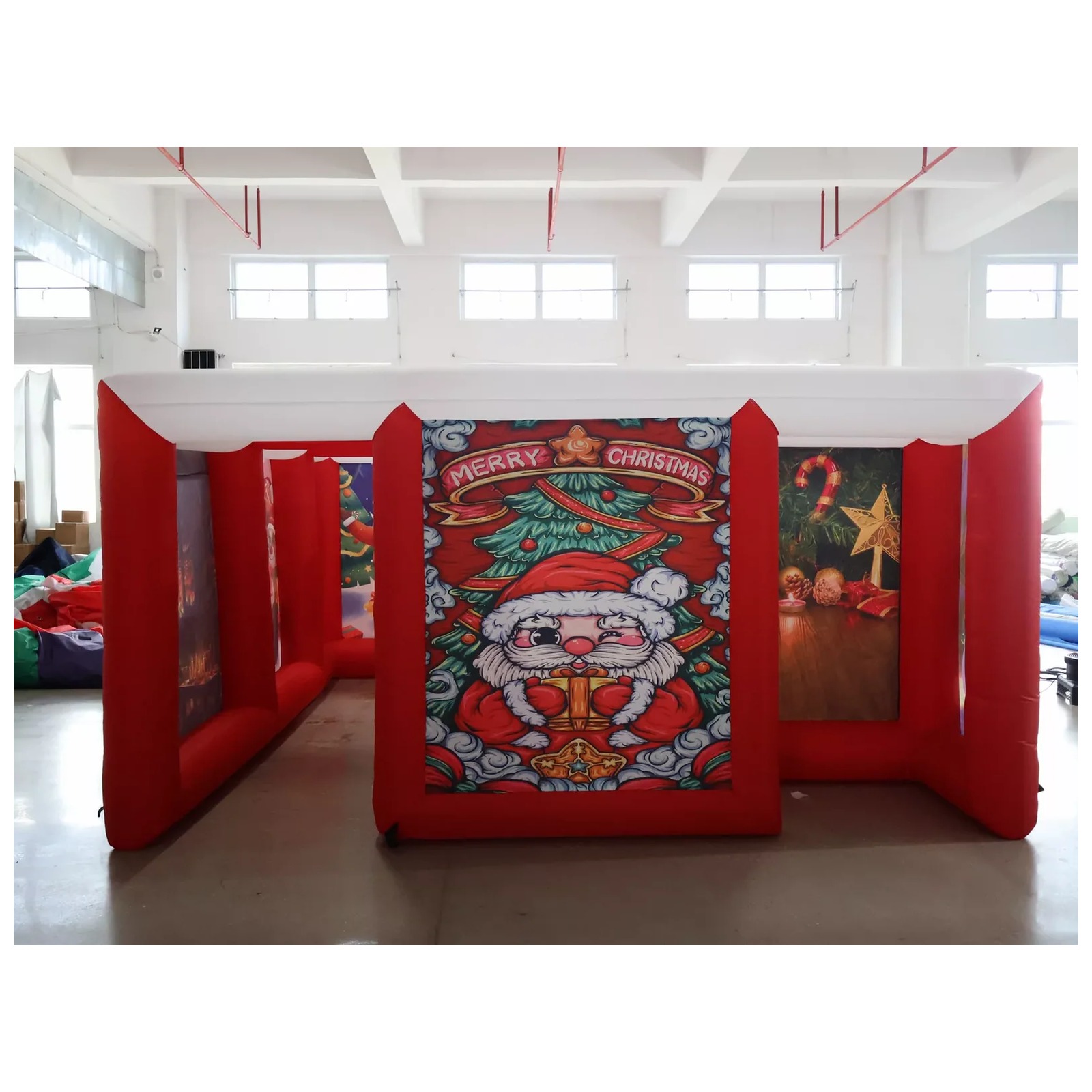 Outdoor Red Covered Inflatable - Kids Outdoor Venues ulasan dan harga