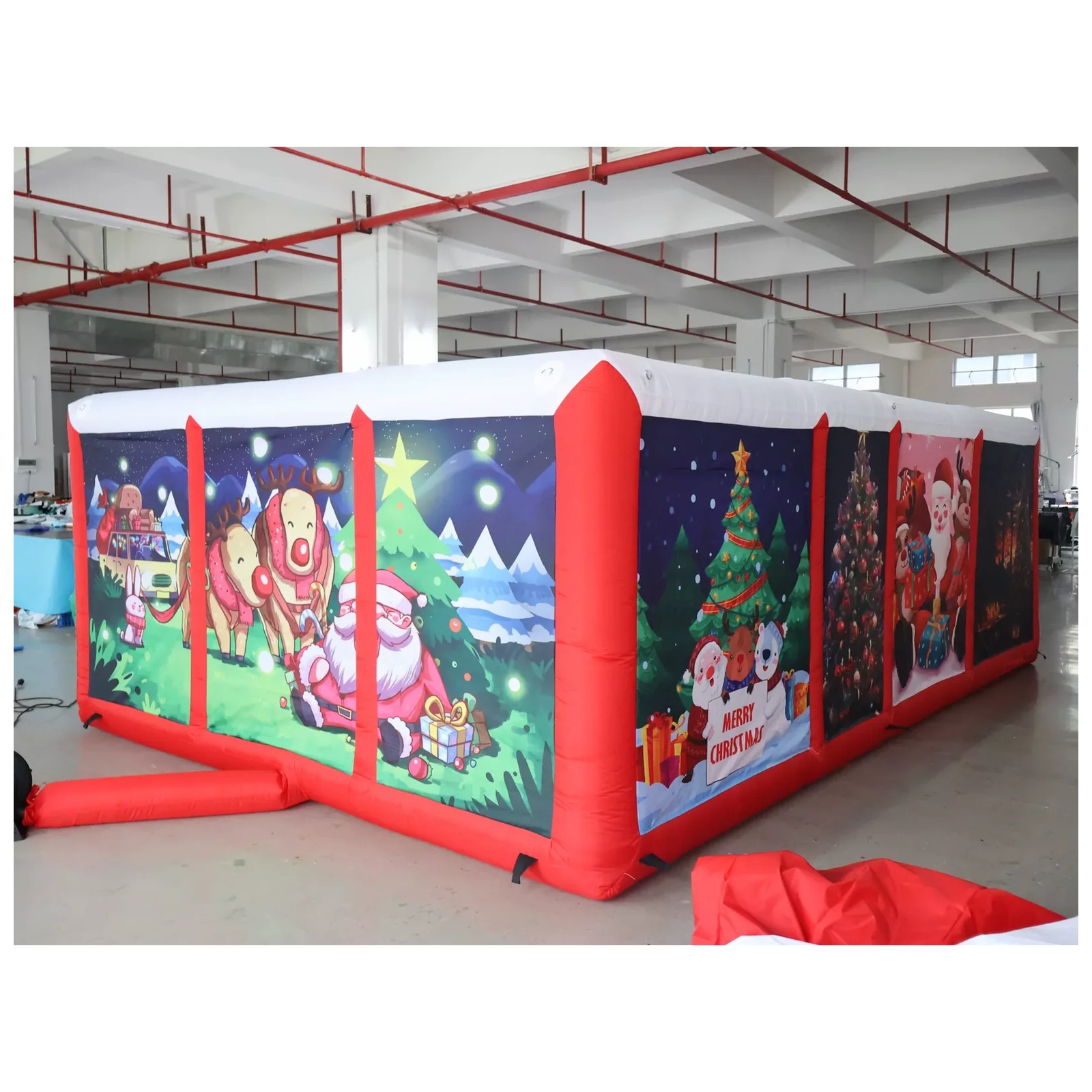 Outdoor Red Covered Inflatable - Kids Outdoor Venues ulasan dan harga